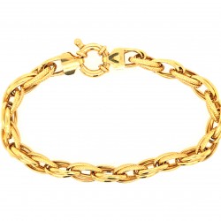 Pre Owned 9ct Fancy Link Bracelet ZX404